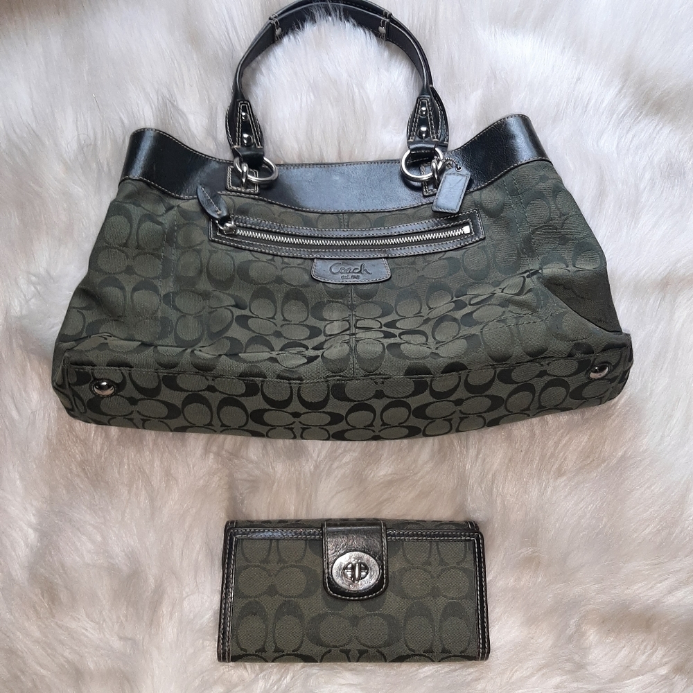 Coach-Penelope Hobo bag w/ matching wallet